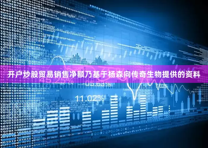 开户炒股贸易销售净额乃基于杨森向传奇生物提供的资料